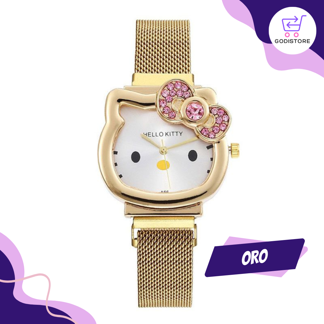 Reloj, Pulsera y Coletero HelloKitty