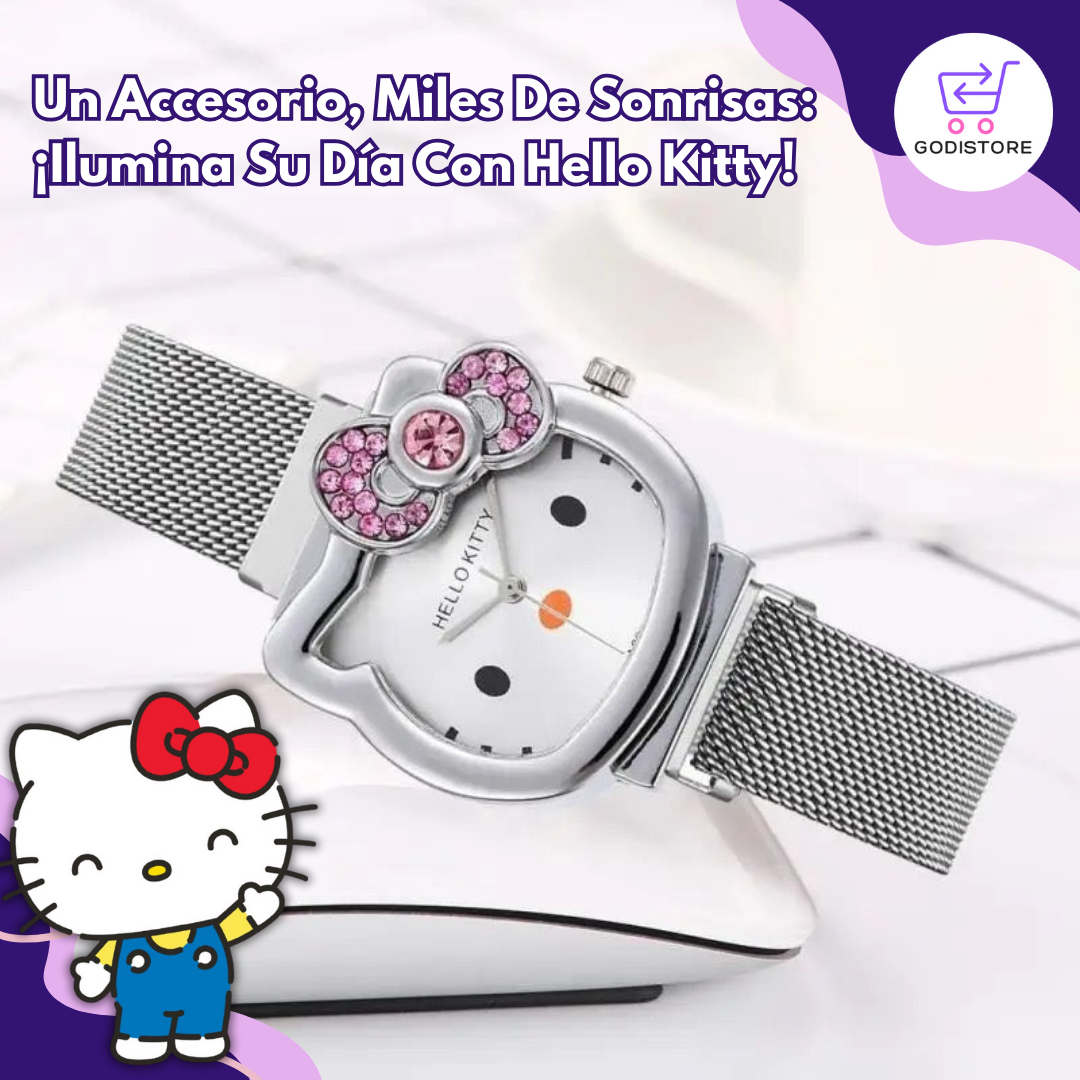 Reloj, Pulsera y Coletero HelloKitty