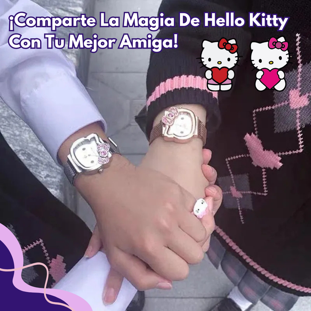 Reloj, Pulsera y Coletero HelloKitty