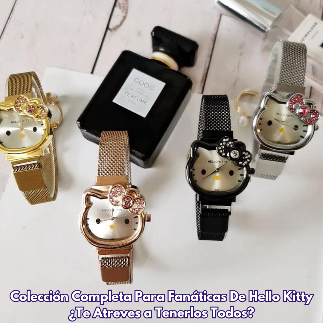Reloj, Pulsera y Coletero HelloKitty