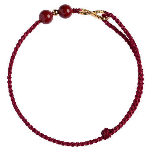 2x1 Pulsera del Hilo Rojo - Bendición de Cinabrio