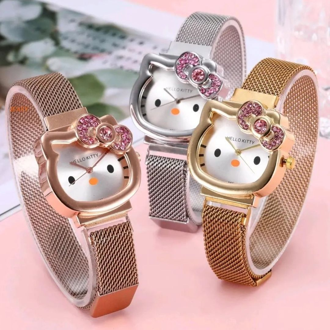 Reloj, Pulsera y Coletero HelloKitty