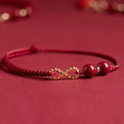 2x1 Pulsera del Hilo Rojo - Bendición de Cinabrio