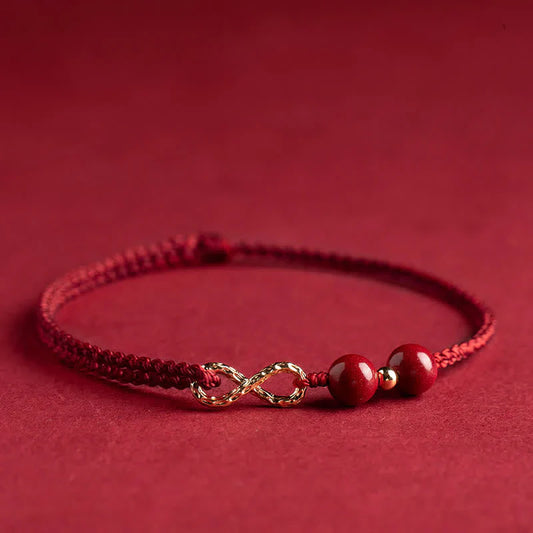 2x1 Pulsera del Hilo Rojo - Bendición de Cinabrio