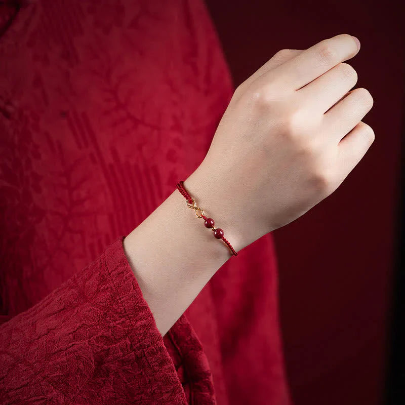 2x1 Pulsera del Hilo Rojo - Bendición de Cinabrio