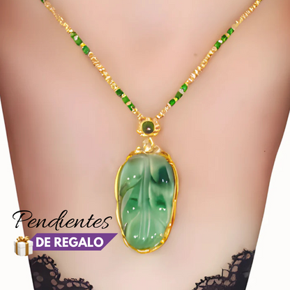 2x1 Collar de la Fortuna y Bienestar, Jade Natural + REGALO