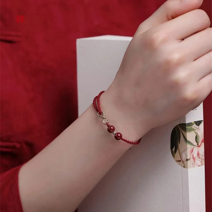 2x1 Pulsera del Hilo Rojo - Bendición de Cinabrio